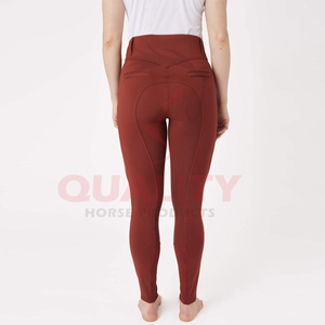 Jodhpurs d'équitation confortables fabriqués avec un tissu extensible léger, conception de contrôle de l'humidité, genouillères renforcées à vendre - Product Image 3