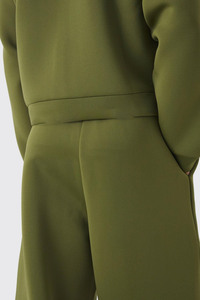 Sweat-shirt décontracté à manches longues pour hommes sweat à capuche d'hiver pratique poche kangourou conception de blocs de couleurs en relief teint uni - Product Image 3