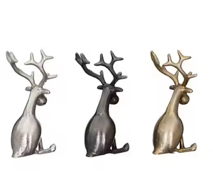 Décoration Sculpture Nouveau Design Aluminium Argent Cerf Sculpture pour Showpiece Décoration par decor impex - Product Image 5