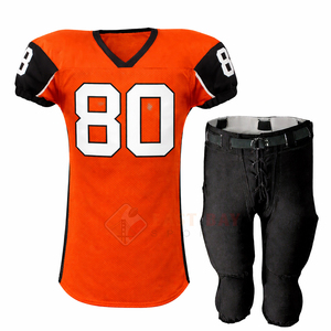Ensemble d'uniformes de football américain vert pour hommes 2026, maillot d'entraînement numéro 80 avec pantalon de football rembourré - Product Image 4