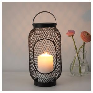 ATMOSPHÈRE AYANT DES LANTERNES Lanterne à bougie en métal faite à la main pour la fête de mariage Décoration de jardin de Noël - Product Image 4