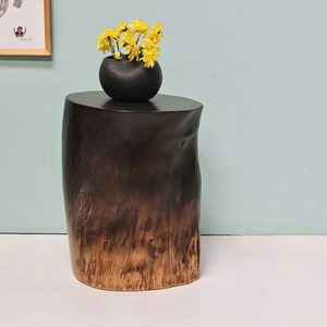 <b>Rustic</b> Handcrafted <b>Wooden</b> Side <b>Table</b> with Storage Shelf Wholesale Modern Design for Home Decor Furniture - Product Image 1