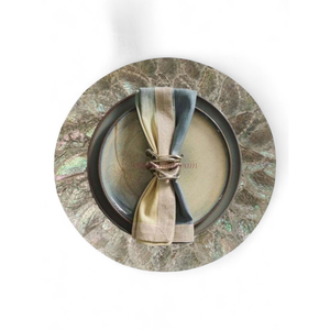 Eco Friendly Round Capiz <b>Placemat</b> for Casual <b>Dining</b> <b>Table</b> Use and Thoughtful Home Decoration From Vietnam - Product Image 2