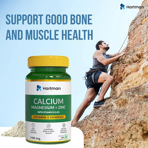 60 Tabletas Vegetarianas de 1400 mg de Calcio, Magnesio, Zinc, D3 y K2 para la Salud Ósea, Muscular e Inmunológica de Adultos - Product Image 2