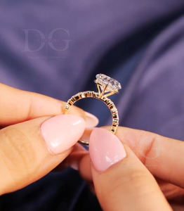 Style ethnique 1.0 2.0 CT en forme de coeur Moissanite bague en diamant cinq pierres fiançailles mariage anniversaire cadeau proposer sa bague - Product Image 6