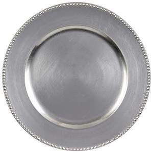 Platos de Presentación Redondos de Metal Plateado, Aptos para Decoración de Mesa en el Hogar y Bodas, Vajilla - Product Image 2