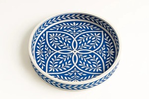 La bandeja con incrustaciones de hueso elegante más vendida para servir bebidas o desayuno y uso de exhibición de tocador disponible a granel - Product Image 4