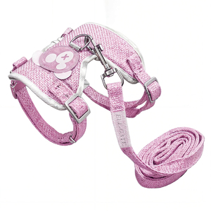 Set Guinzaglio e Pettorina per Gatti con Dettaglio Orsetto Kawaii, Stile Semplice e Lussuoso, Traspirante in Nylon e Poliestere, Taglie M-XL - Product Image 3