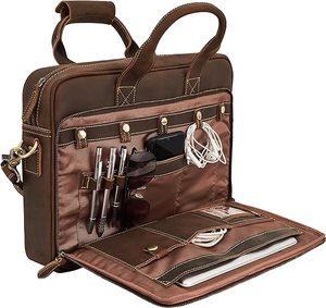 Wholesale Rustic Leather Laptop Messenger <b>Bag</b> <b>for</b> <b>Men</b> High Quality Business Briefcase Shoulder Handbag <b>for</b> Office and resale - Product Image 6