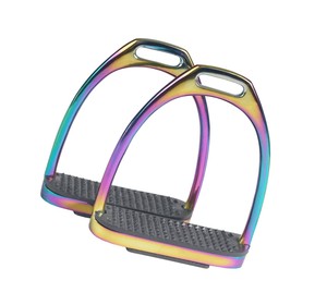 Nouvel arrivage d'étriers équestres en aluminium pour chevaux légers absorbant les chocs accessoire de sécurité du fabricant - Product Image 1