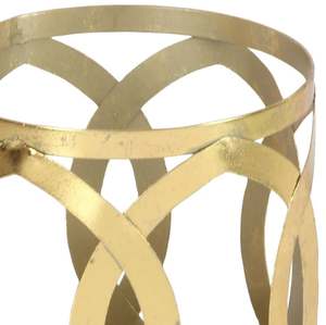 Support de bougie votive doré mat rustique pour table, intérieur et extérieur, pour bougies chauffe-plat, décoration maison, hôtel, bureau, mariage, fête - Product Image 2