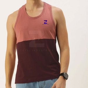 Séchage rapide respirant tricoté décontracté hommes débardeur sans manches vêtements d'entraînement 100% coton en gros bas prix - Product Image 1