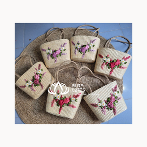 BOLSA DE JACINTO DE AGUA HECHA EN VIET NAM BOLSA DE MUJER NUEVO PRODUCTO DE MODA MEJOR PRECIO DE BLUE LOTUS FARM VIET NAM - Product Image 5