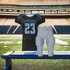 Maillot ou short de football américain personnalisé de haute qualité 100% polyester taille XL séchage rapide meilleur matériau en polyester spandex - Product Image 2