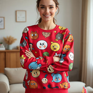 ชุดเสื้อสเวตเตอร์พิมพ์ลายพิมพ์ซับลิเมชันชุดเสื้อสเวตเตอร์พิมพ์ลายสำหรับผู้หญิงชุดเสื้อสเวตเตอร์พิมพ์ลายสำหรับวิ่ง - Product Image 2