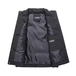 OEM New Wholesale Custom Men's Latest Fashion Sleeveless Winter Breathable Zipper Casual Cotton Padded <b>Utility</b> Puffer <b>Vest</b> - Product Image 3