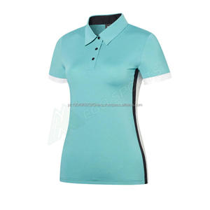 Camiseta de golf para mujer, nueva camiseta de manga corta de verano, ropa de Golf en 3 colores, ropa deportiva, camiseta polo ajustada de Golf de marca personalizada de 2017 - Product Image 1