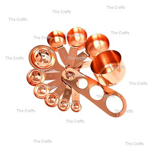 Taza medidora y cucharas de cobre de la mejor calidad para accesorios de cocina, tazas medidoras a precios competitivos - Product Image 1