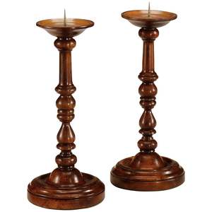 Bougeoir de luxe pour décoration extérieure Bougeoir en bois de noyer Bougeoir en bois pour décoration de mariage royal pour la maison - Product Image 1