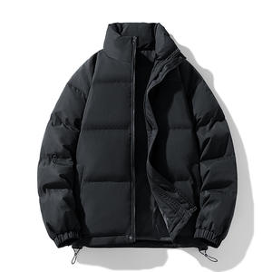 Veste d'hiver décontractée pour hommes, manteau épais et chaud en coton bouffant avec fermeture éclair pour les saisons froides, vestes à bulles pour hommes - Product Image 5