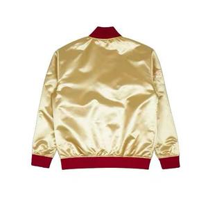 Custom Varsity Embroidered Quilted Lined <b>Men</b> Custom Baseball Bomber Varsity Satin <b>Jacket</b> for <b>Mens</b> - Product Image 2