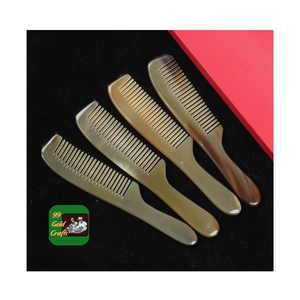 PEINE DE MASAJE DE CUERNO DE BUFALO NATURAL PREMIUM, DIENTES ANCHOS, CUIDADO DEL CABELLO SUAVE, USO EN EL HOGAR, PRECIO BAJO - Product Image 4