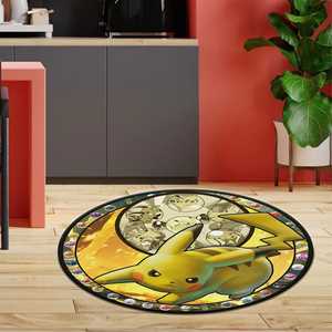 Tapis imprimé Pikachu - Décoration moderne pour chambre d'enfant et salon, tapis doux non tissé - Product Image 4