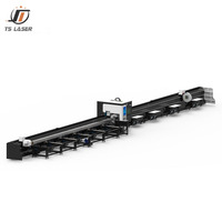 Système de découpe laser semi-automatique à trois mandrins pour tubes laser 3000W, 6000W, 12000W (modèles 6024, 6036, 6055)