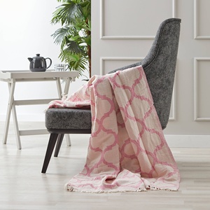 Baumwoll-Wurfdecke 130x170 cm Großhandel - Gittermuster Türkische Leinen-Baumwoll-Mischung, Heim Sofa Bett OEM Lieferant - Product Image 2