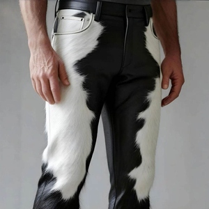 Pantalons pour hommes en cuir de vachette, vêtements d'extérieur respirants, légers et élégants, tenue d'entraînement sur mesure, vêtements de sport d'hiver - Product Image 2