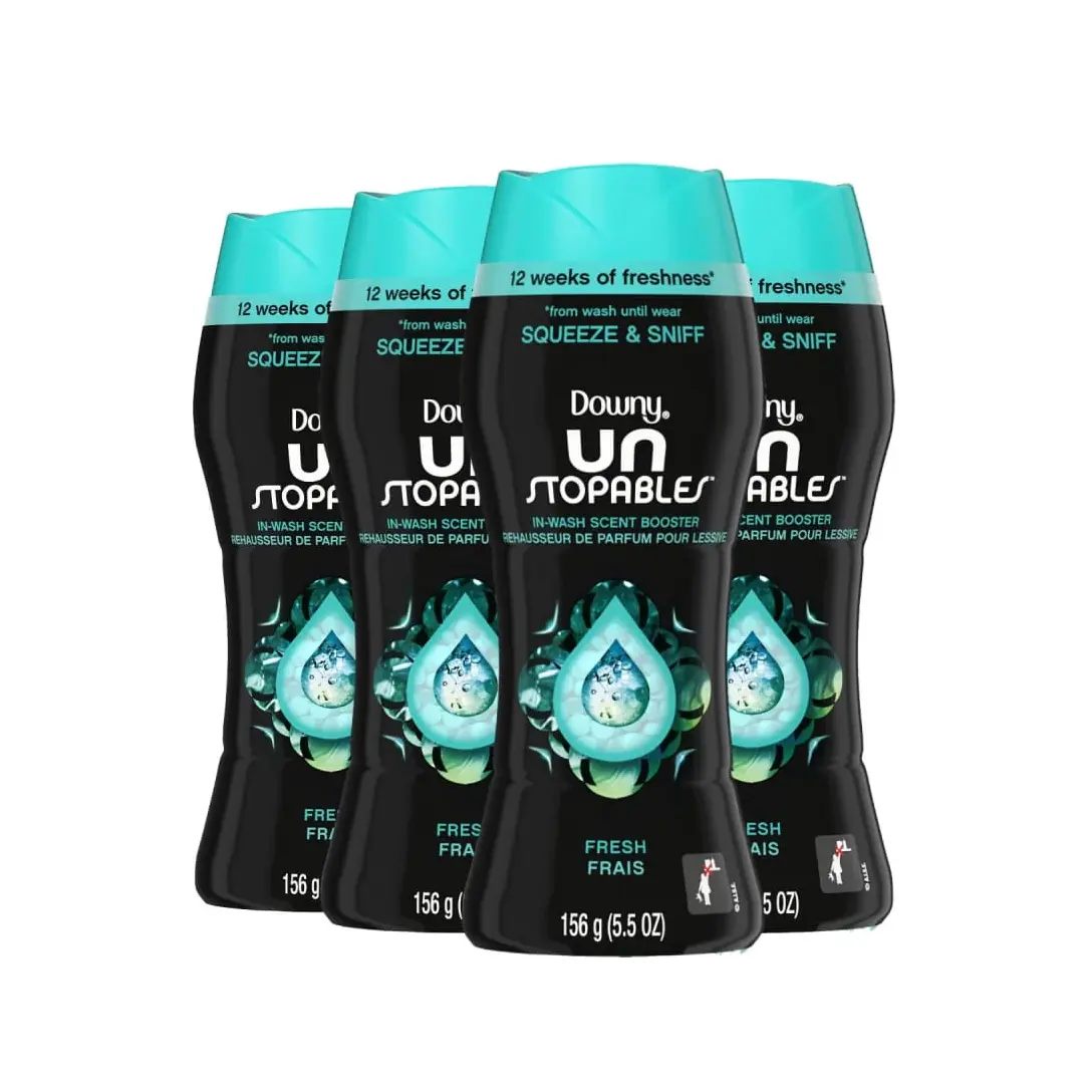 Downy Unstopables Lavanderia Scent Booster Beads para Lavadora, Fresco, 26,5 Onça, Uso com Amaciante