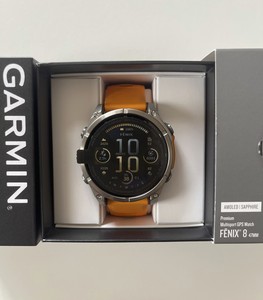 Thương hiệu mới G A r m i N Fenix 8 năng lượng mặt trời Sapphire Smartwatch 47 mm carbon đen xám DLC Titan - Product Image 3