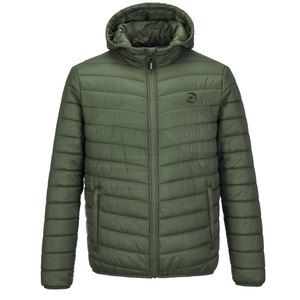 Chaqueta acolchada de invierno de manga larga para hombre con logotipo personalizado, cuello levantado de lona, estilo callejero, último diseño personalizado - Product Image 1