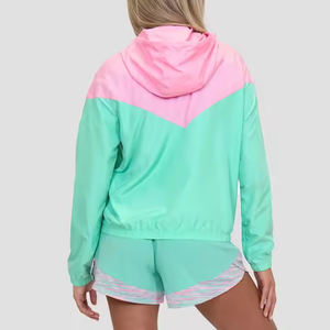 Top Trending Windbreaker Jacket And Shorts Mujeres Logo Windbreaker Jacket And Shorts Venta caliente Windbreaker Mujeres Chándales - Product Image 3