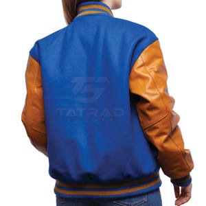 High Quality Women's Stylish Lettermen Jacket with Knitted Breathable Canvas <b>Fabric</b> - Product Image 6