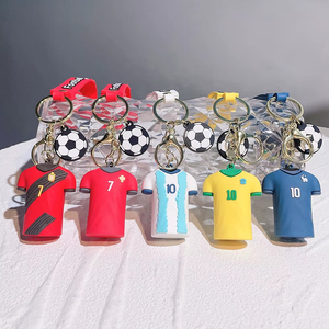 YY Cup Football PVC 3D Cartoon Mini Soccer Player Jersey <b>Keychain</b> Decoration Gift Strap <b>Keychain</b> Toys - Product Image 6