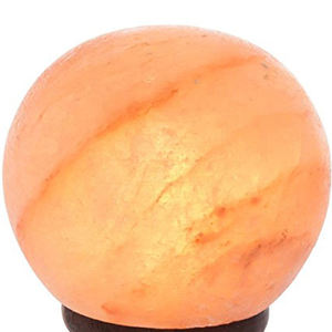 Elegante Lámpara de Sal Esférica de Material Orgánico, Tacto Real, Decoración Elegante para el Hogar, Diseño de Cuenco Tallado a Mano - Product Image 5