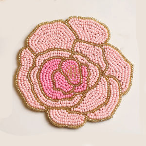 Posavasos de Cuentas de Vidrio Premium 2026, Diseño Elegante, Decoración de Mesa, Alfombrilla Sostenible para Bebidas, para Cenas, Bodas y Eventos - Product Image 1