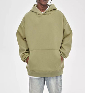 Haute qualité 100% coton hiver brodé polaire pull à capuche respirant coupe-vent anti-boulochage épais Logo personnalisé - Product Image 6