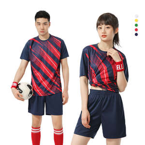 Fabricante de fábrica Premium, transpirable, nombre personalizado, número, ropa deportiva de fútbol, conjunto de uniforme de fútbol, Conjunto de camiseta de fútbol para hombres - Product Image 3