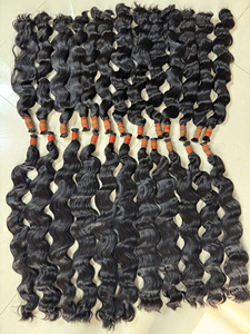 Capelli Umani Vergini di Alta Qualità Personalizzabili, Ondulati Naturali Remy, Super Double 100 <span class=keywords><strong>gr</strong></span>/confezione - Product Image 1