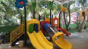 Indian Seller Kids Outdoor Playground Equipment <b>Wooden</b> Climbing Frame & Slide <b>Castle</b> Play House for Garden - Product Image 5