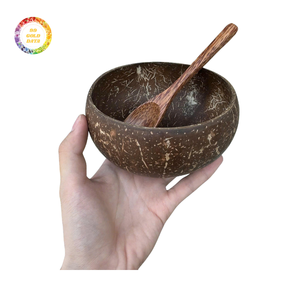 Tazón de Cáscara de Coco, Vajilla de Estilo Ecológico, Acabado Resistente, Superficie Lisa, Ideal para Servir Alimentos, Regalos y Pedidos al por Mayor - Product Image 1
