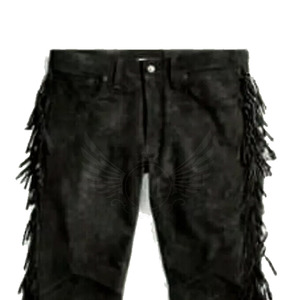 Pantalon en daim et cuir de couleur unie pour l'extérieur Pantalon en cuir pour hommes Vente à chaud Pantalon en cuir - Product Image 3