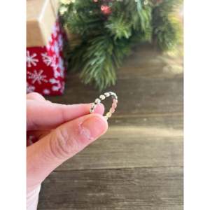 Southwest Made 3MM Sterling Silver Rhodium Plated <b>Jade</b> Stacker <b>Ring</b> Dainty Fine Gemstone Jewelry for Everyday Wear - Product Image 4