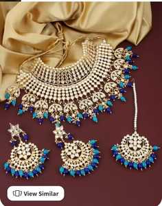 Indian Manufacturer <b>Beads</b> Choker Bridal Necklace <b>Set</b> Custom Indian Wedding Wear Fashion Jewellery From Wholesaler Manufacturer - Product Image 2