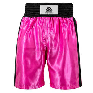 กางเกงชกมวยผ้าโพลีเอสเตอร์คุณภาพสูงสั่งทำพิเศษ ออกแบบโลโก้ของคุณเองสำหรับผู้ใหญ่ - Product Image 1