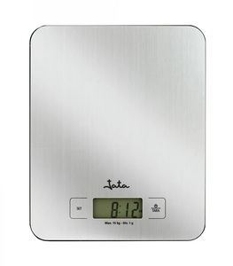 Bilancia da cucina digitale, acciaio inossidabile, orologio e timer, Max. 15 Kg (Jata 719) - Product Image 1