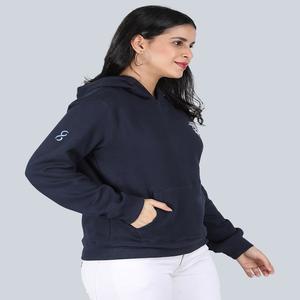 Logo personnalisable imprimé surdimensionné sweats à capuche en polaire lourde pour les femmes nouveau Style décontracté hiver Stock vente 100% coton - Product Image 5