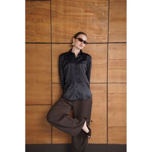 เสื้อเชิ้ตผ้าซาตินลายจุด - [object Object] - Product Image 4